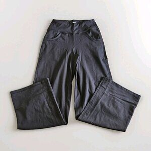 Promover Yoga Pant Women S Black Flare High Waist Pockets Stretch Pilates Active